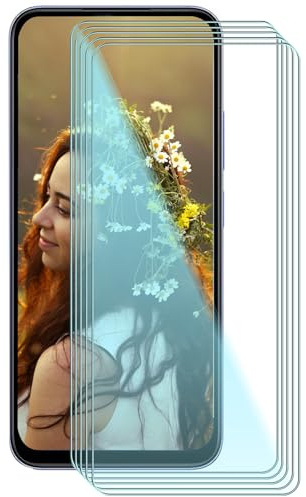 TIANDIMY 5 Pack Screen Protector for Blackview Wave 8,Tempered Glass Film with Easy Installation Tool,Case-Friendly,HD Clear,Anti Scratch Bubble Free,Ultra Resistant.