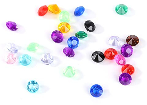 ZAWELIYO Coriandoli Acrilici per Matrimoni, Decorazioni Sparse in Cristallo da 2000 Pezzi per Riempitivo per Vetrine per Fotografie di Feste (Multi Colore)