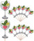 AK Giftshop Gin & Tonic Themed Party Food Cake Cupcakes Picks Sticks Decorations Toppers Stand Up Food Flags (pack of 14)