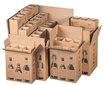 Carton d'expédition bouteilles Carton à bière pour 3 bouteilles de bière (Certificat PTZ - DHL) (15)