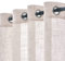 Woaboy 2 pezzi Tende di lino traslucido Tende moderne decorative a occhiello per il soggiorno e la camera da letto 140x260 cm Bianco sbiancato