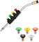 DERASL 1/4 Quick Connect Pressure Washer Lance Extension with 5 Nozzles, 30 Degree Gutter Rod Cleaner Attachment for Car Washing and More