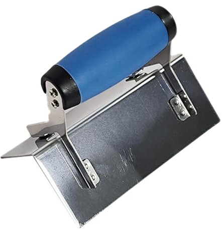 Paleta de acero inoxidable para esquina interior/exterior, llana de acabado suave con mango ergonómico cómodo para limpieza de paredes