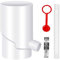 Regenwassersammler 100mm Fallrohr, mit Teleskopschlauch, Frostsicher, Wassersammler, 85% Wasserausbeute (Schwarz)