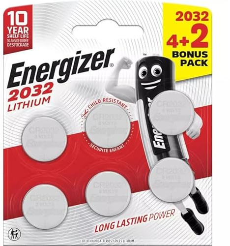 ENERGIZER Litio - Batterie a bottone al litio, tipo CR 2032, 6 batterie