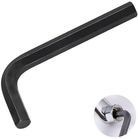 GifBasg 12mm L-Shape Hex Key Wrench, 12mm Allen Key, Premium 45# Steel Metric Hexagon Wrench, Durable, Rust-Resistant Tool with Long/Short Arm Design for Enhanced Leverage and Reach (Black)