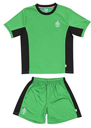 Saint Etienne - Camiseta Oficial y pantalón del AS niño, colección Oficial Verde Verde Talla:14 años