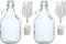 SET 8tlg. FLASCHE GÄRBALLON + STOPFEN + GÄRRÖHRCHEN + BÜGELVERSCHLUSS 5L BDG5D