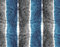 Flauschvorhang Silber/Blau 90 x 200 cm Vorhang