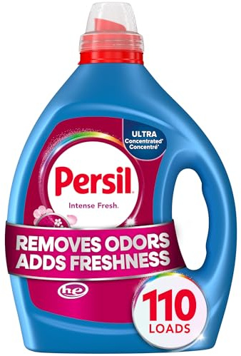 Persil Intense Fresh Everyday Clean Laundry Detergent Liquid, 82.5 Fl Oz, 110 Loads, Ultra Concentrated Laundry Soap, Deep Cleaning & Lasting Freshness, All Water Temperatures, HE Safe
