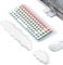 CHRI Handballenauflage Tastatur Maus Set White Cloud Tastatur-Handgelenkauflage Weiche Gedächtnisschaum Handauflage Tastatur Maus mit Rutschfeste Unterlage Ergonomisches Handgelenkauflage