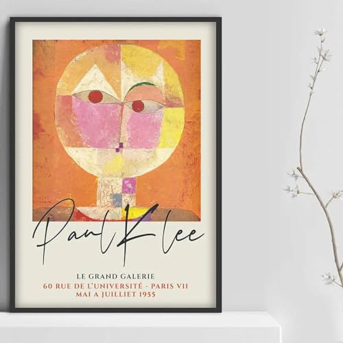 Paul Klee Máscara abstracta clásica decoración moderna pintura de acuarela exposición carteles impresiones en lienzo imágenes artísticas de pared 50x70cm sin marco