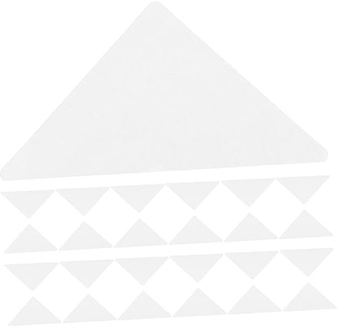 JEWEDECO Adesivi per Colletto Camicia Uomo Bianco 90 Pezzi in Plastica Triangolari per Fissare Colletto senza Pieghe per Occasioni Formali e Appuntamenti