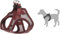 Hundegeschirr - hundegeschirr kleine Hunde - S - Flamingo Harness Step&Go Bento Aubergine