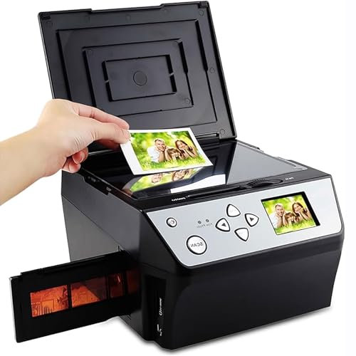 Digital Film Scanner, Slide Negative Converter 22MP med 2,4-tums LCD-skärm, Konverterar 135/35 mm, 110 Slide/Negative Film Photo, Visitkort till JPG-filer, Skanna snabbt, for att dela/bevara minnen
