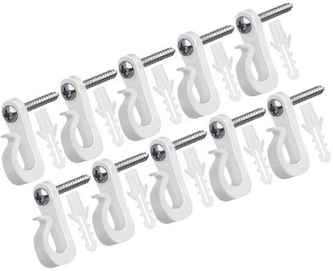 RGYBAO Crochet de gouttière multifonction réutilisable en S pour accrocher facilement les lumières et décorations de Noël