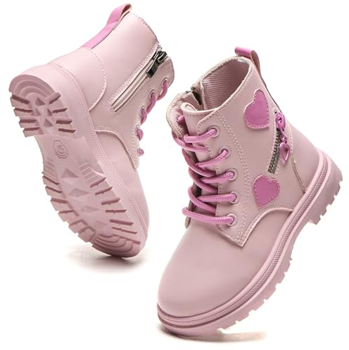 Daclay Boys Girls Comfy Walking Boots Kids Winter Shoes Fashion for Fall Casual Outdoor Footwear