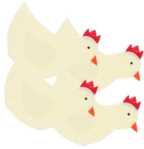 Alipis 4pezzi Sacchetti Per Uova Di Pasqua in Copriuova Forma Di Pulcino Decorazioni Pasquali Per Uso Domestico e Feste