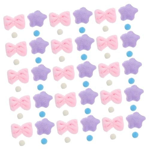 Zerodeko Cortina de Puerta Infantil DIY con Adornos de y Lazo de Felpa para Decoración de Habitaciones de Niñas Panel Colgante para División de y Guirnalda Festiva