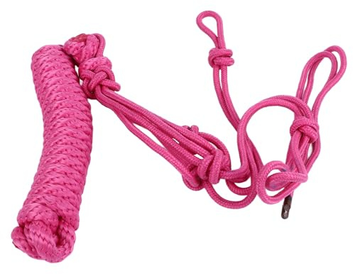 MAPHRWZ for Horse, Polyester Rope Halter with Comfort Design, Exquisite Craft, Multipurpose Use for Training and Daily, Secure Buckle, Durable Material (Pink)