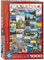 Eurographics 6000-0778 Travel Canada Vintage Posters Puzzle, Mehrfarbig, 48 x 68 cm, [Pi]