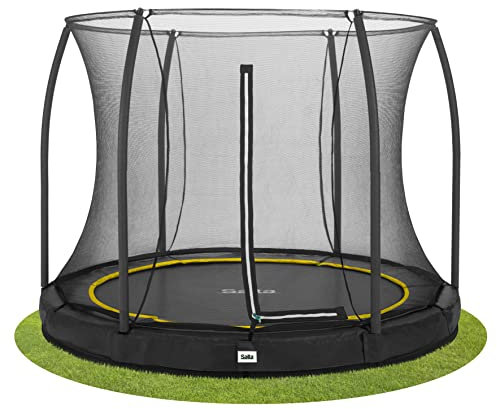 Salta Comfort Edition Ground - Bodentrampolin mit Sicherheitsnetz - ø305cm - Rund - Schwarz