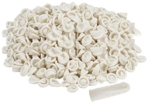 BTYMS 400 Count Latex Finger Cots Small Fingertip Gloves Disposable Finger Rubber Tips Protector Anti-Static