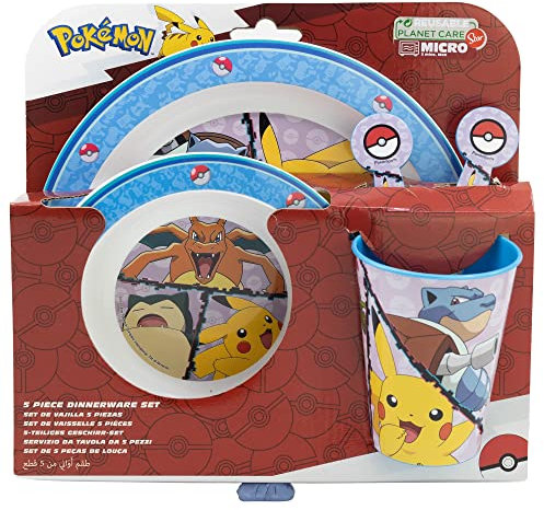 Pokémon Set de Vaisselle 5 Pièces Stor 8010