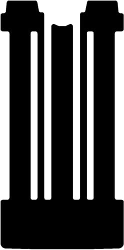 Kovvar Fußmatten passend für Volkswagen Transporter 7 Multivan 2022-2026 Passend zur Ausführung: eHybrid | L2H1 | Mittlerer Matte | 6 Schienen | Doppelschiebetür | Qualität: Luxury