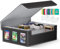JUOIFIP Trading Card Storage Box, Commander Card Deck Case Holds 1800+ Cards, Card Deck Case with 12 with Colorful Dividers & 3 Toploader, Magic Card Organizer Fits for MTG, TCG, PTCG Cards