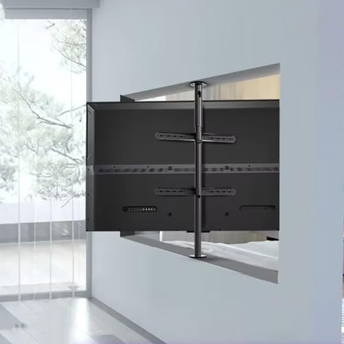 TV LCD Telaio Girevole A 360 Gradi Supporto Da Pavimento Staffa Girevole Per Parete Divisoria Base Girevole Per Mobile TV, Supporto Da Soffitto Per TV Orientabile Con Inclinazione Regolabile(85-110cm)