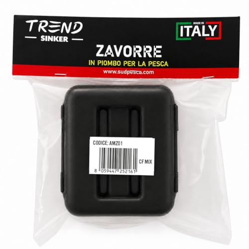 Trend Sinker Piombo Sub Plastificato da 1 kg – Zavorra Subacquea per Immersioni, Apnea e Pesca in Apnea, Peso Sub Ergonomico – Kit Piombo Sub da 1 a 6 kg Made in Italy (Nero 1 kg)