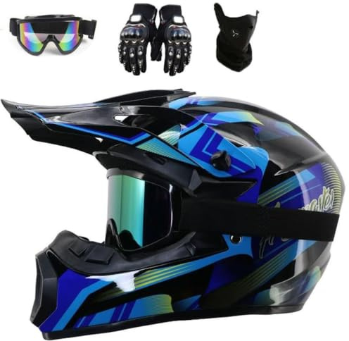 Full Face MTB Motocross Helmet Youth Kids Off Road Racing Dirt Bike Helmet