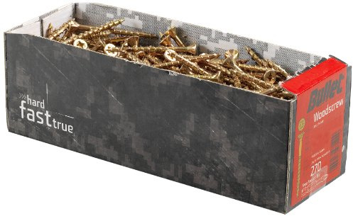 Bullet BULLET6.0x200 - Tornillo para madera (tamaño: 6.0x200mm, pack de 35)