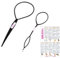 Black Topsy Tail Hair Braid Ponytail Maker Styling Tool