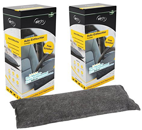 2x 1kg THOMAR 604200 AirDry CLASSIC Luftentfeuchter Auto-Entfeuchter PKW AUTO