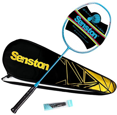 Senston Badminton Racket N80 Single High-grade Carbon-Fiber Badminton Racket,Including Badminton Bag