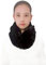 Lina & Lily Winter Loop Schal Snood Damen aus Kunstpelz (Schwarz)