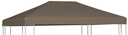 Home Items, Pavillon-Abdeckung, 310 g/m², 3 x 3 m, Taupe, Anzugmöbel