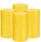 Candela Citronella Grande, 4 Pezzi Candele Colonna,Candele Decorative per Giardino, Terrazza, Terrazza, Durata 120 Ore, Fresca Profumata, Senza Fumo, Senza Gocciolamento