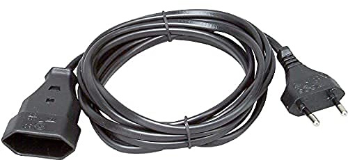 Kopp 146205091 Euro-Verlängerung 3 m, schwarz