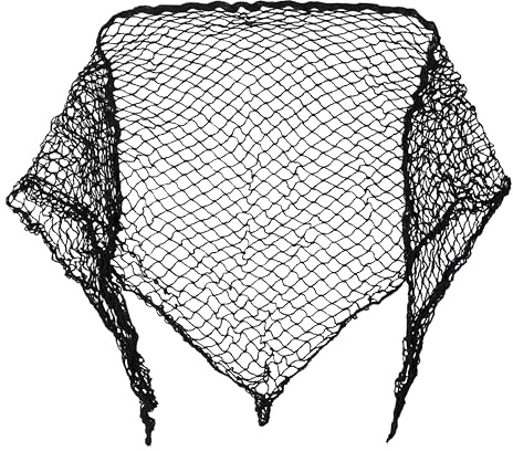 Diane Extra Large Cotton Triangle Hair Net for Salons, Home Styling, Curl Setting, Securing Hair in Place, and Protecting Hair While Drying or Sleeping