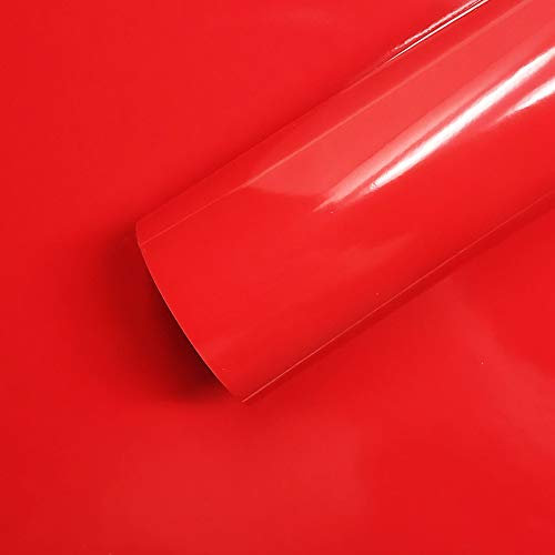 4R Quattroerre.it Foglio Pellicola Adesiva per Wrapping Rosso Corsa, 35 x 50 cm