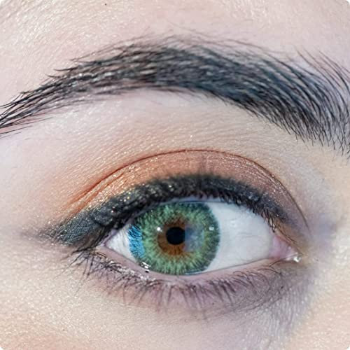 ADORE - Farbige Kontaktlinsen mit abgestuften BC 8,6 mm, DIA 14,0 mm | +1,75 Dioptrien | Trimestrale | 90 Tage (grün/PEARL L)