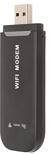 Jectse 4G LTE USB-WLAN-Router, Kabelloser WLAN-Hotspot-Router, Modem-Stick, Netzwerkadapter für Bis zu 10 WLAN-Benutzer, WLAN-Stick mit SIM-Kartensteckplatz, Plug-and-Play