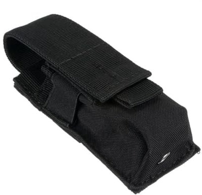 HOUSON Taschenlampe Holster, Taktische Molle Taschenlampenhalter Jagdtaschenlampenhalter Mag Pouch Magazinbeutel Jagd Magazin Tasche für 1911 G1ock 9mm Magazin M5 Taschenlampenhalter Schwarz