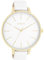 Oozoo - Timepieces Damen Uhr in White | Armbanduhr Damen mit Lederarmband | Moderne Uhr für Frauen | Edle Analog Damenuhr in rund C11346 (48mm Gehäuse)