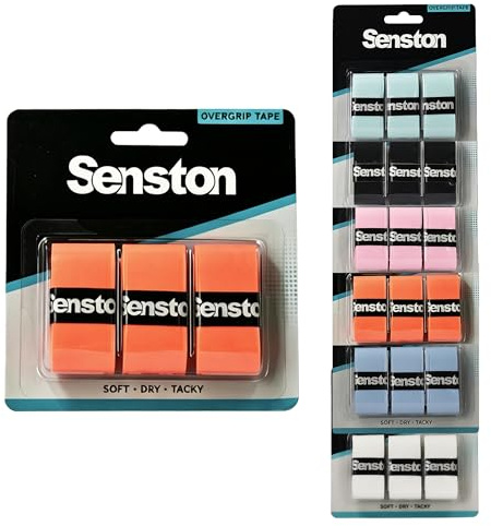 Senston 3pcs Racket Grip Tape for Tennis/Badminton/Squash Anti-Slip Absorbent Overgrip