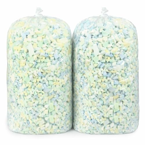 Welacer Bean Bag Refill 4.5KG, Shredded Memory Foam Filling, Premium Soft Support for Bean Bag Chairs, Sofa Beds, Pillows and Crafts, Multi-Color Pieces