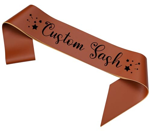 Party to Be Bandas Personalizadas para Fiesta Con Texto Foto y Logo Decoración de Boda Cumpleaños Jubilación Despedida de Soltera(Cuero PU)